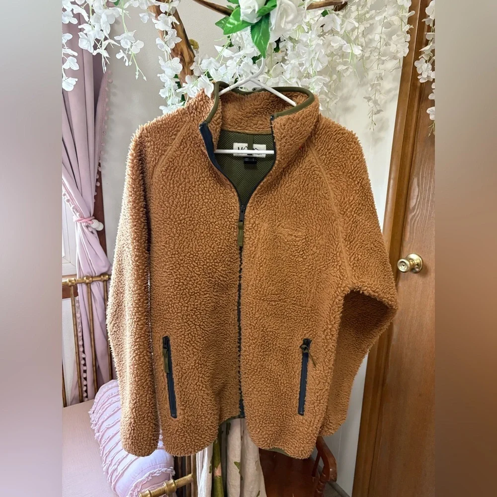 Manastash Cozy Sherpa Teddy Zip-Up Jacket - Brown